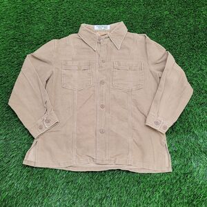 Vintage 70s MOD Hippie Jacket Womens Large 22x26 Beige